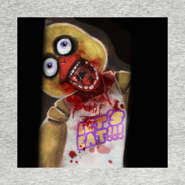 Scary Chica - Horror Painting by saradaboru